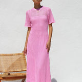 Ana™ | Vestido maxi de crochet elegante