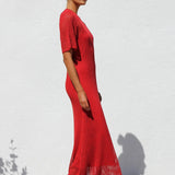 Ana™ | Vestido maxi de crochet elegante