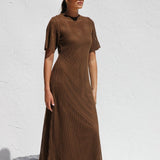Ana™ | Vestido maxi de crochet elegante