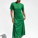 Ana™ | Vestido maxi de crochet elegante