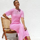 Ana™ | Vestido maxi de crochet elegante