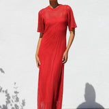 Ana™ | Vestido maxi de crochet elegante