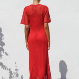 Ana™ | Vestido maxi de crochet elegante