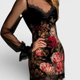 Rosa™ | Vestido mini de encaje floral
