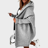 Marcela™ |  Cárdigan de Punto con Capucha Oversized