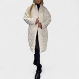 Isela™ | Abrigo reversible con forro de leopardo elegante