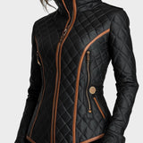 Laura™ | Chaqueta acolchada con diseño diamantado