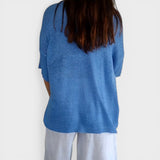 Rosa™ | Top De Punto Liso Con Cuello En V