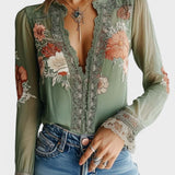 Aitana™ | Blusa de encaje floral boho