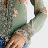 Aitana™ | Blusa de encaje floral boho