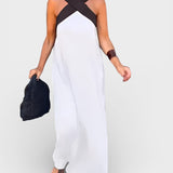 Cayetana™ | Vestido largo con escote cruzado