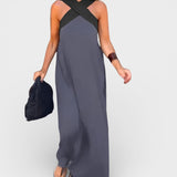 Cayetana™ | Vestido largo con escote cruzado