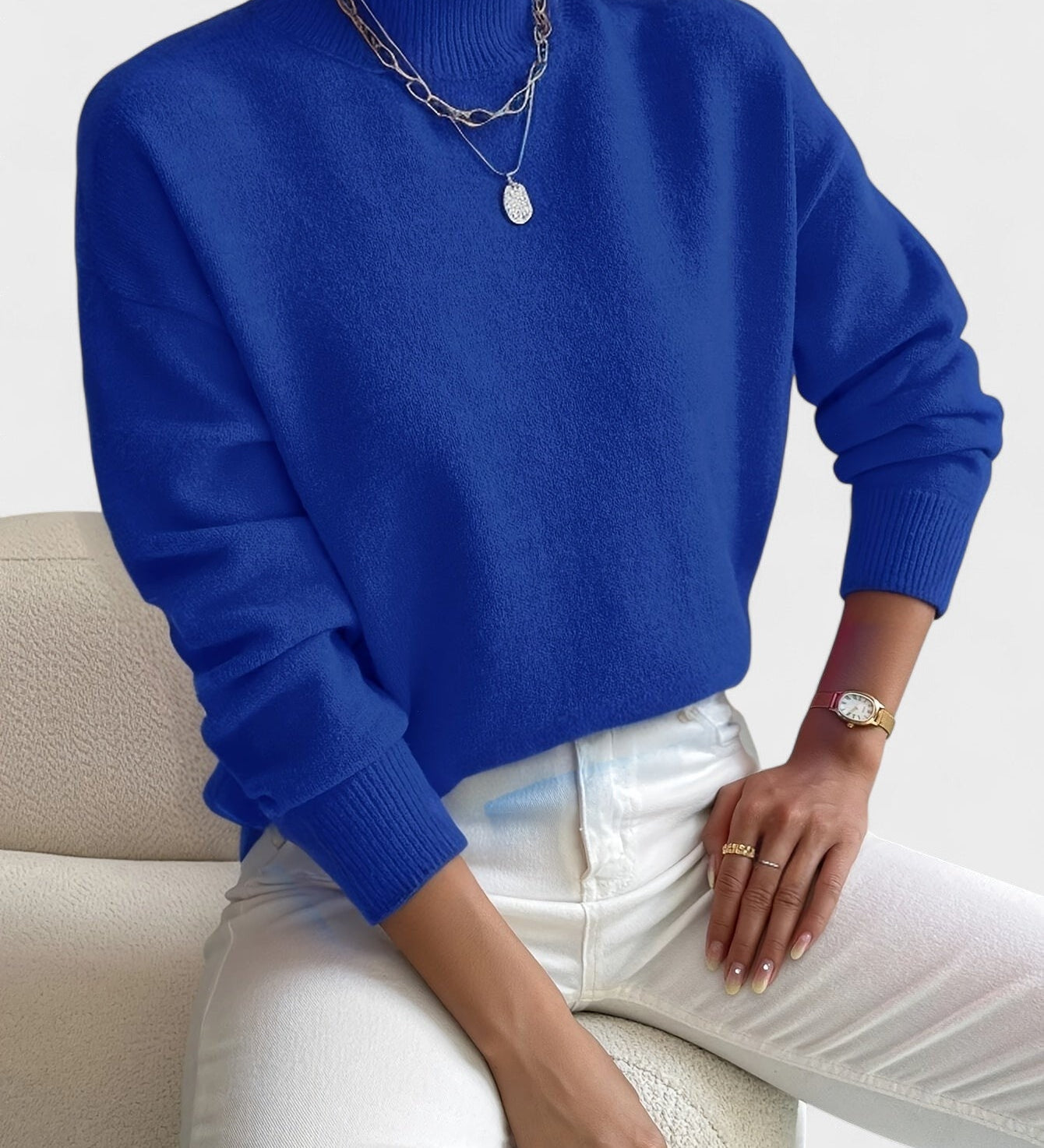 Petra™ | Jersey elegante de cuello alto