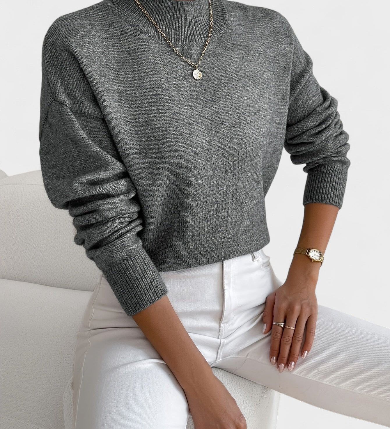 Petra™ | Jersey elegante de cuello alto