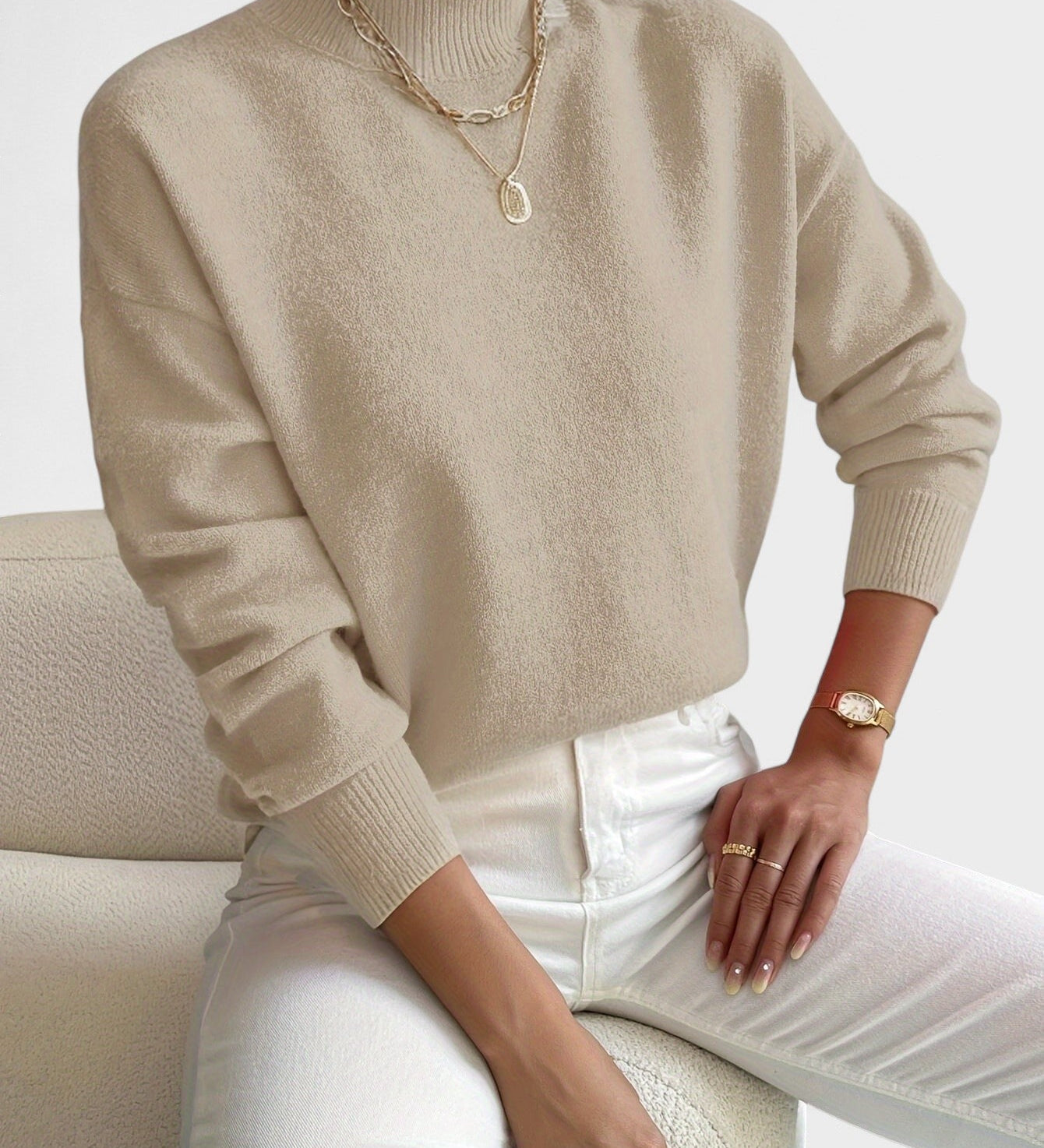 Petra™ | Jersey elegante de cuello alto