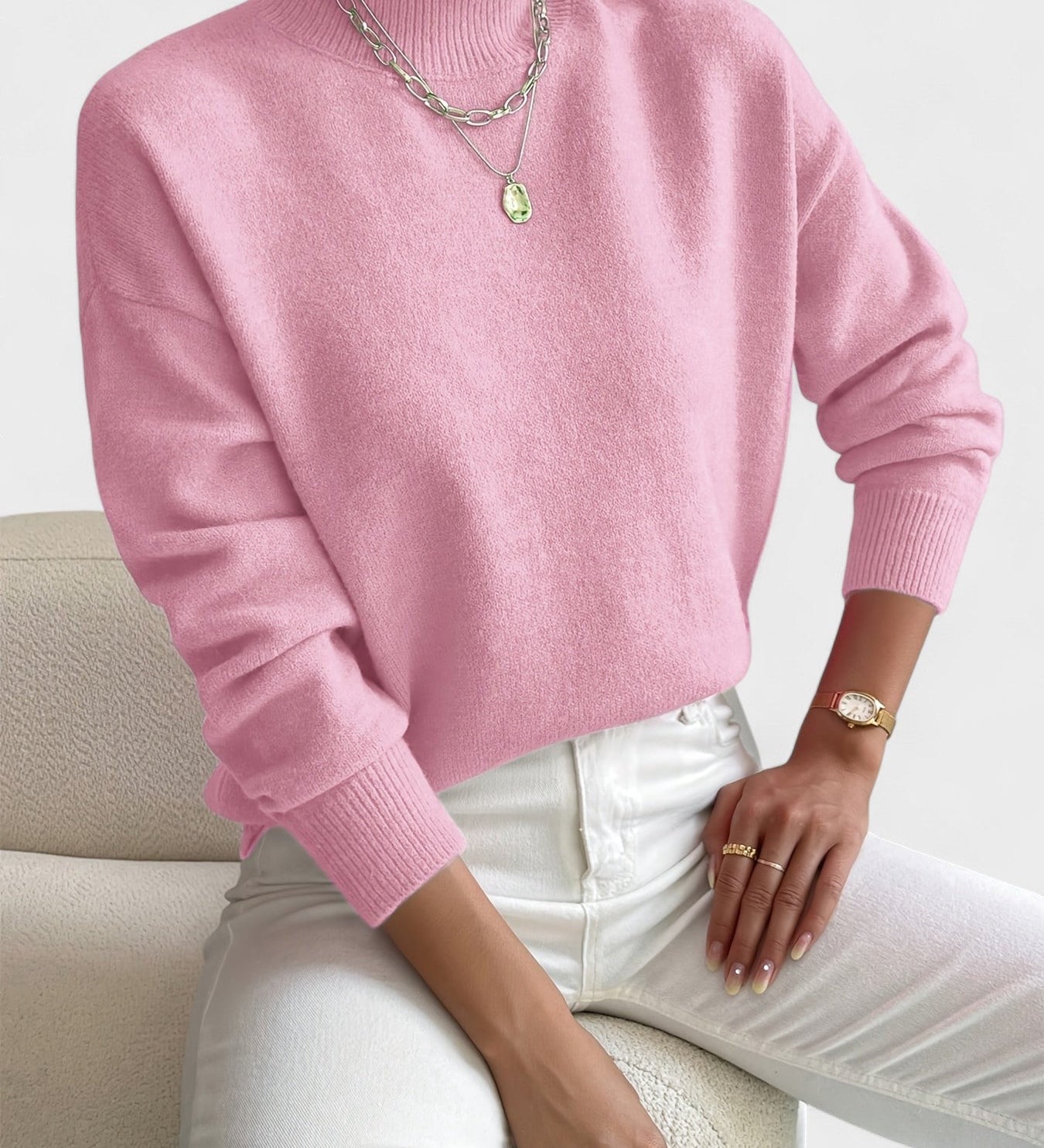Petra™ | Jersey elegante de cuello alto
