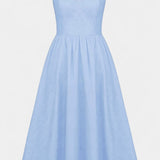 Vestido Midi Marvelle Sin Mangas en Tejido Ligero