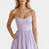 Vestido Midi Marvelle Sin Mangas en Tejido Ligero