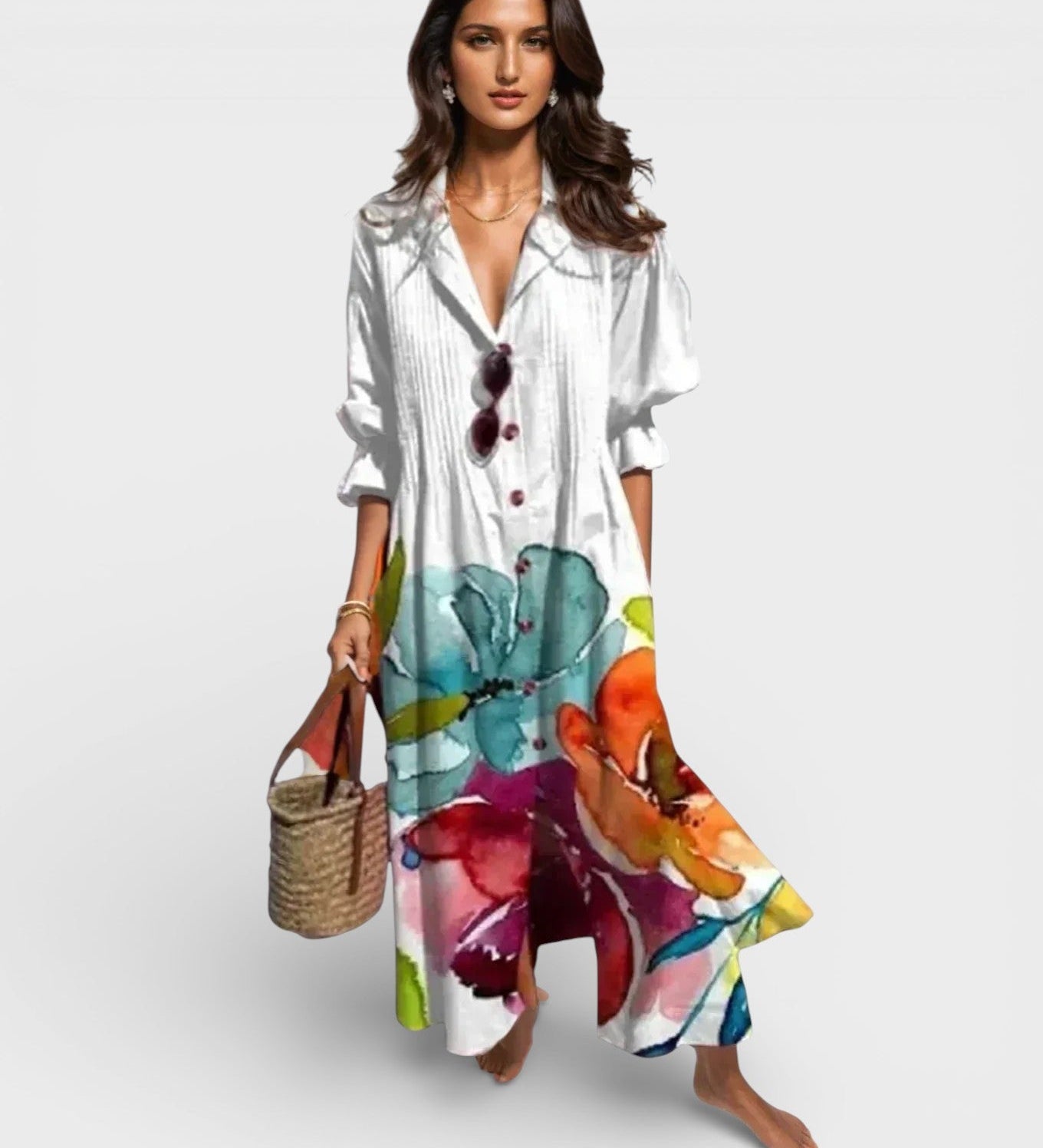 Lidia™ | Vestido maxi boho fluido