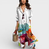 Lidia™ | Vestido maxi boho fluido
