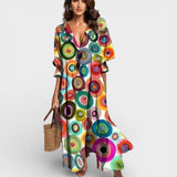 Lidia™ | Vestido maxi boho fluido