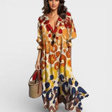 Lidia™ | Vestido maxi boho fluido