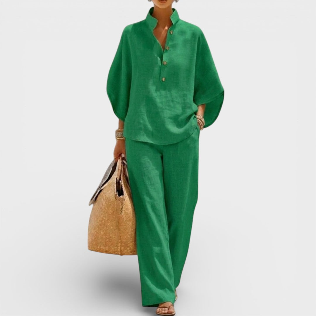 Julia™ | Conjunto de lino elegante
