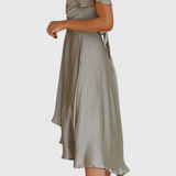 Vestido Elegante Franzi con Escote en V