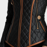 Laura™ | Chaqueta acolchada con diseño diamantado
