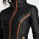Laura™ | Chaqueta acolchada con diseño diamantado