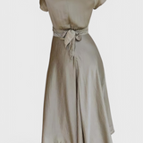 Vestido Elegante Franzi con Escote en V