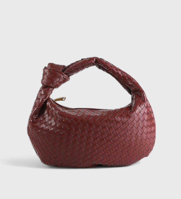 Sage Bolso de Hombro Mediano Tejido