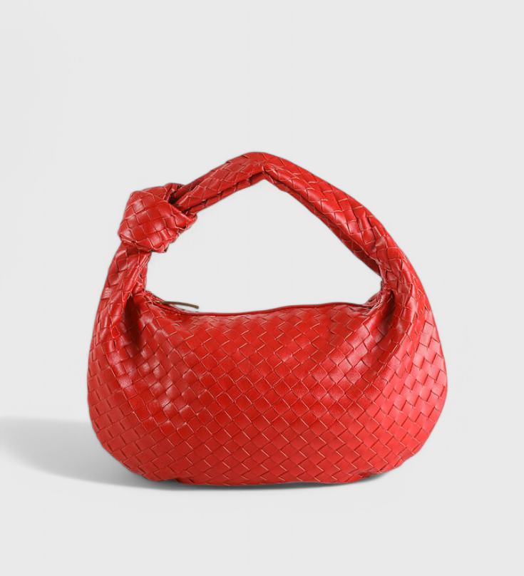 Sage Bolso de Hombro Mediano Tejido
