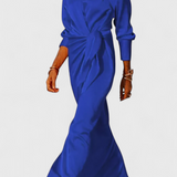 Vestido Largo de Fiesta Marbella con Lazo